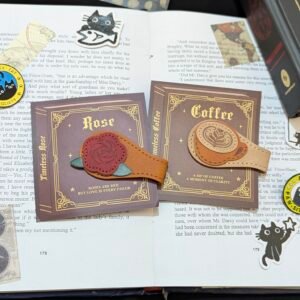 leather magnetic bookmark
