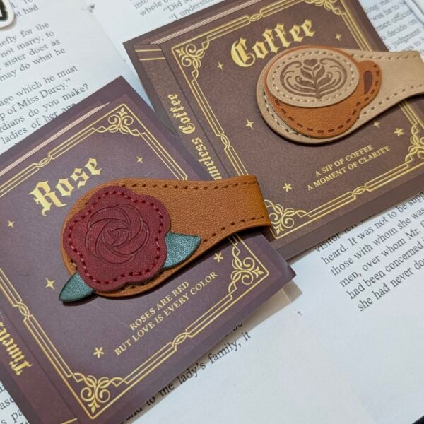 leather magnetic bookmark