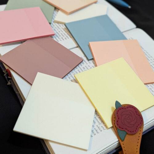 Product image of all the transparent sticky notes together, that's sold by Plumbum Stationaries BD.